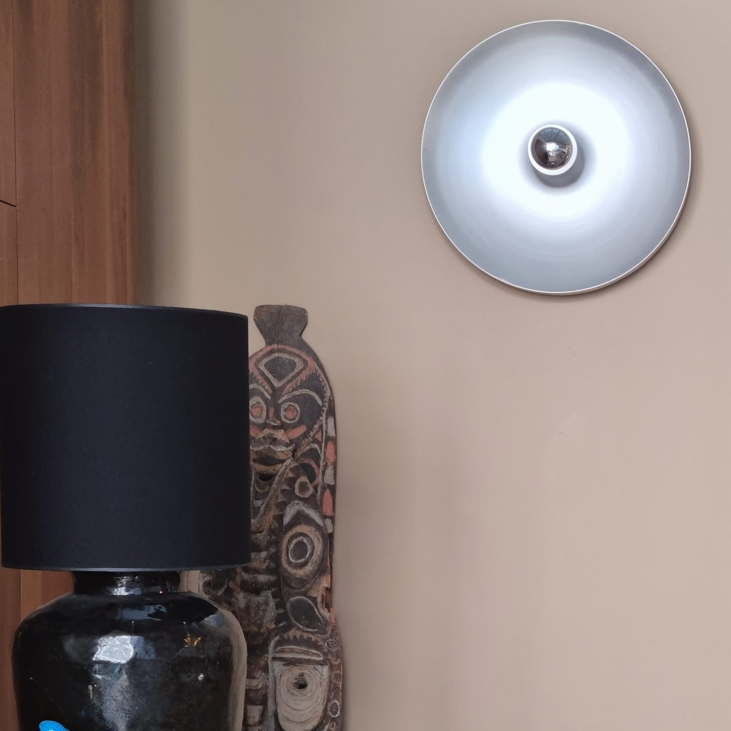 Mid Century Space Age Scheiben Wandleuchte
