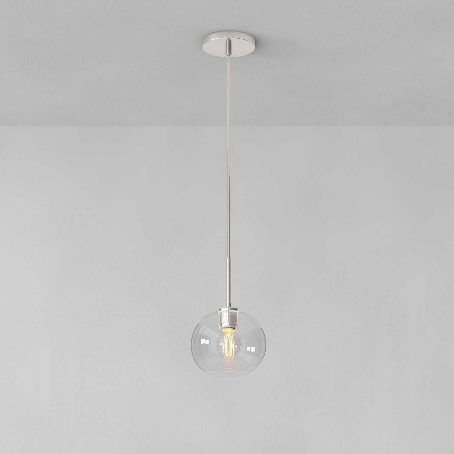 Selvion Sculptural Globe Pendant Light - Modern Glass Pendant Lamp - Sleek Design