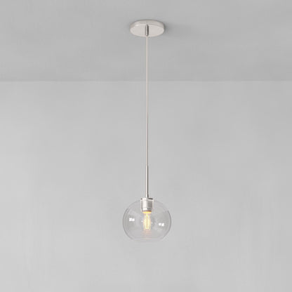 Selvion Sculptural Globe Pendant Light - Modern Glass Pendant Lamp - Sleek Design