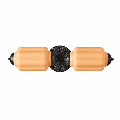 Eloise Messing-Wandleuchte – Elegante Vintage-Beleuchtung aus Milchglas