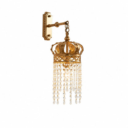 Timon Brass Crown Wall Lamp