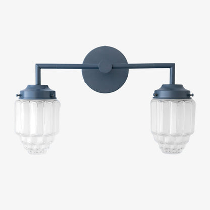 Tierlux Glass Colorful Geometric Art Deco Wall Sconce – Modern Vanity Light for Bathrooms