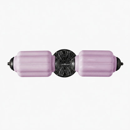 Eloise Messing-Wandleuchte – Elegante Vintage-Beleuchtung aus Milchglas
