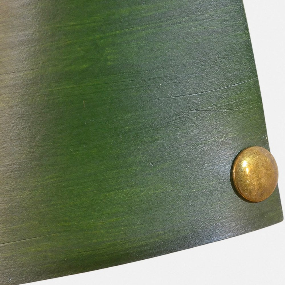 leather pendant lamp detail