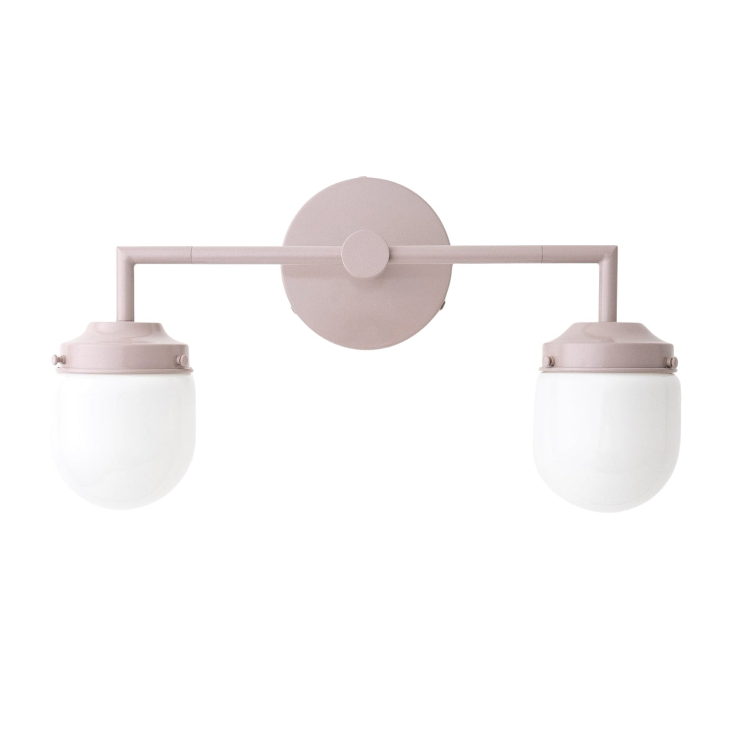Opalume Glass Double Vanity Light - Vintage Style Bathroom Double Wall Lighting