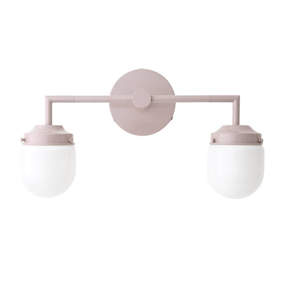 Opalume Glass Double Vanity Light - Vintage Style Bathroom Double Wall Lighting