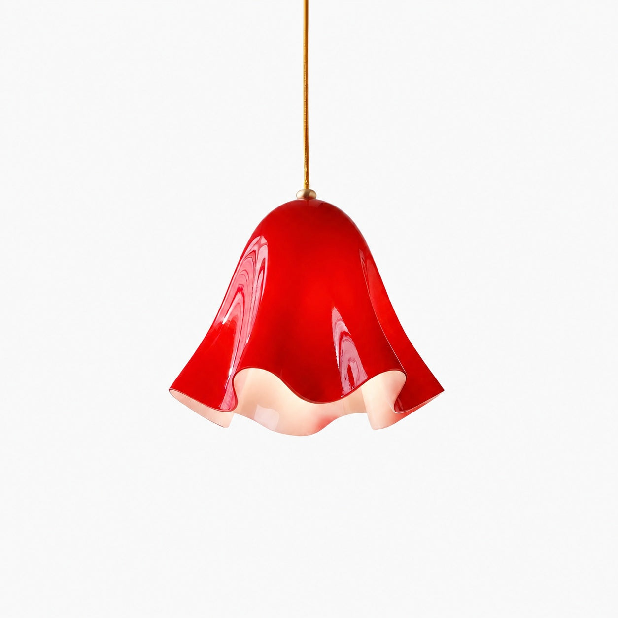 Bellina Artistic Glass Pendant Light - Modern Bloom Inspired Hanging Ceiling Lamp