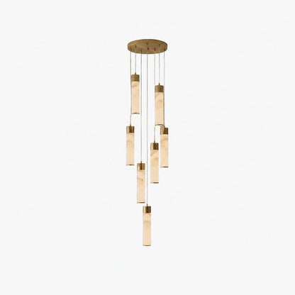 Solaryx Minimal Cylindrical Silhouette Pendant Light - Modern Style Lamp for Kitchen or Dining Room