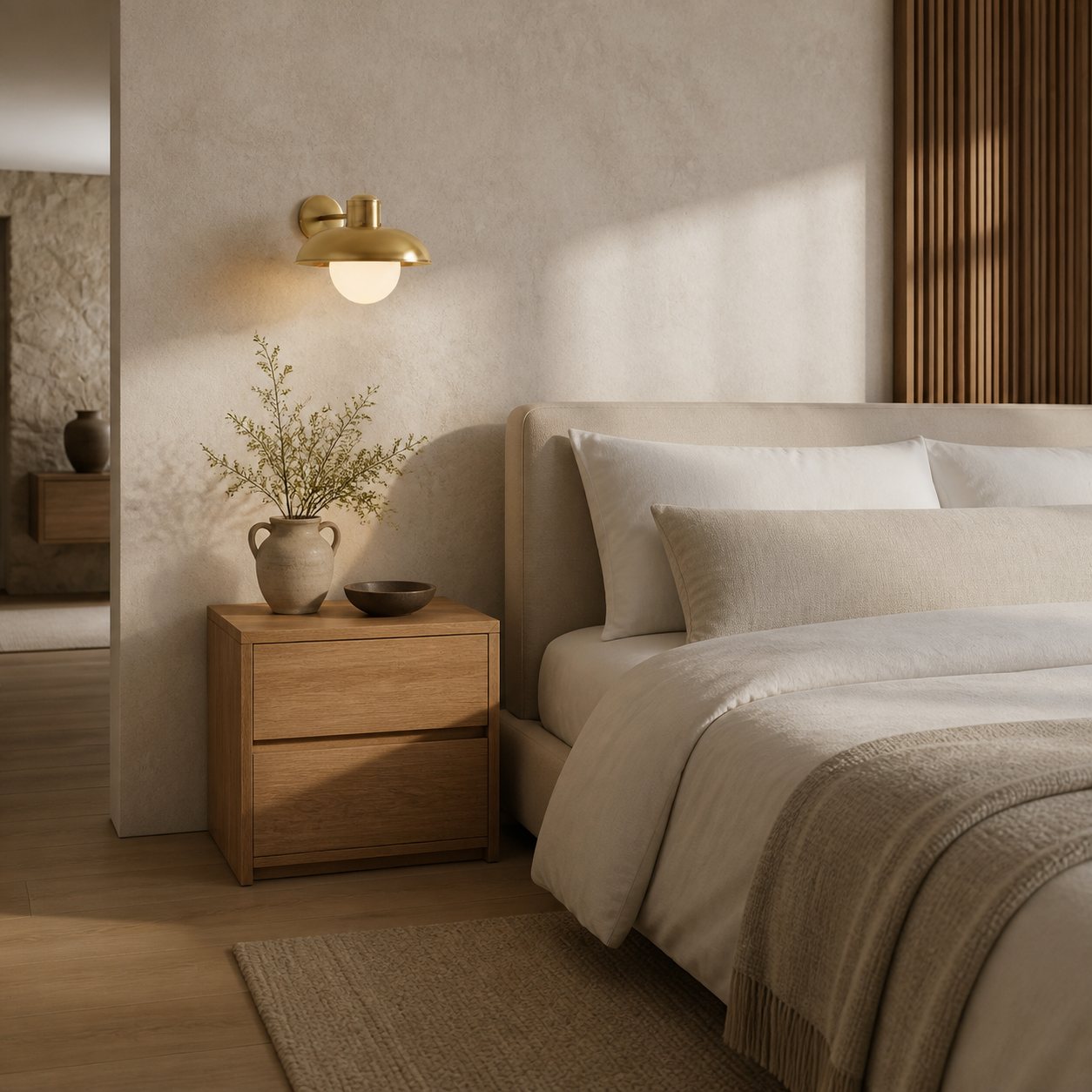 Cordax Industrie-Wandleuchte im modernen Stil – Sanftes Opalglaslicht für Flur oder Schlafzimmer
