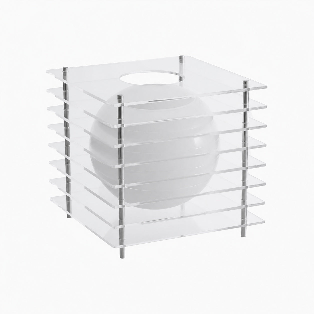 Afterglow Series Moon Cube Geometric Sphere Table Lamp - Modern Style Bedroom Decor