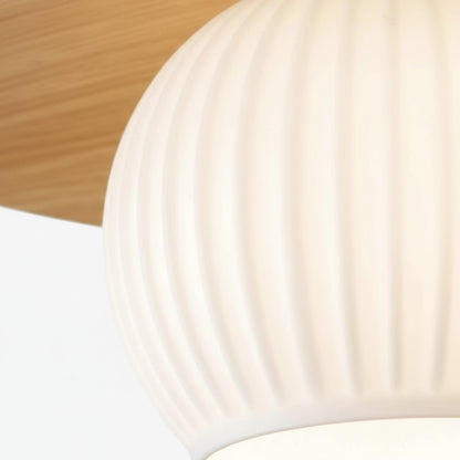 Domebora Vintage Style Dome Light Round Glass Flush Mount Lighting for Kitchen and Dining N05