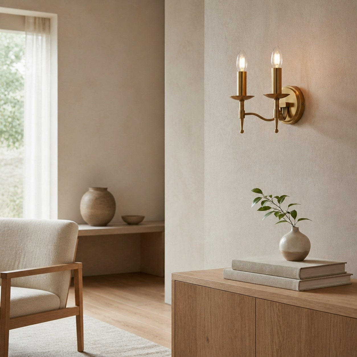 Tela Classic Wandleuchte aus Metall – Elegante Wandleuchte, ideal für Flur oder Wohnzimmer