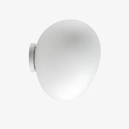 Stonea Organic Pebble Silhouette Wall Ceiling Lamp Contemporary Glass Light for Home N16