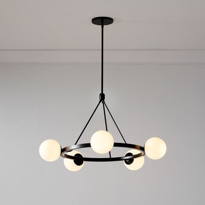 Brelia Round Light Chandelier - Modern Globe Chandelier in Stylish Design