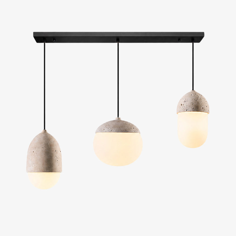 Cream Wabi-Sabi Vintage Pendant Light