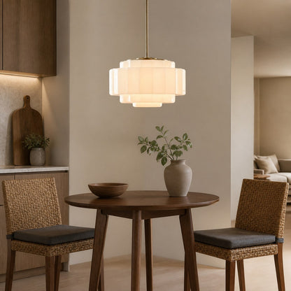 Vexrona Glas-Pendelleuchte – Elegante, verstellbare Metall-Aufhängestange für Wohnzimmer und Bar