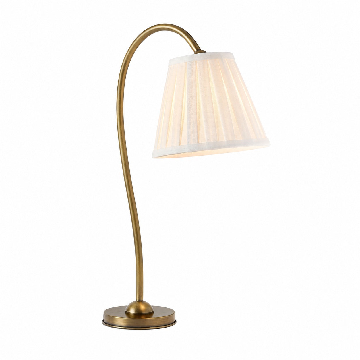 Luvora Eisen Tischlampe mit Strukturiertem Plisseeschirm im Vintage Look für Wohn und Arbeitsbereiche