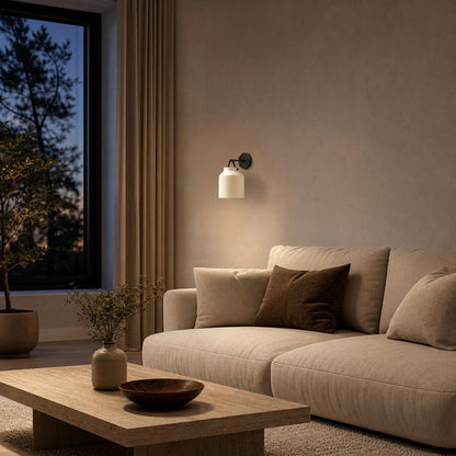 Hanton Moderne, minimalistische Wandleuchte aus Messing und Glas – feuchtigkeitsbeständig für Badezimmer