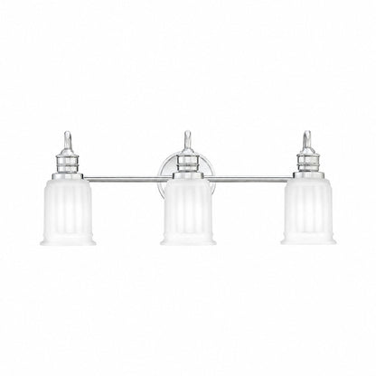 Lirra Bathroom Metal Wall Lamp with Glass Shade - Damp Rated Wall Sconce