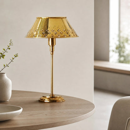 Auriglow Perforierte Blumen-Tischlampe - Space Age inspiziertes Highlight für Wohnzimmer, Schlafzimmer oder Büro
