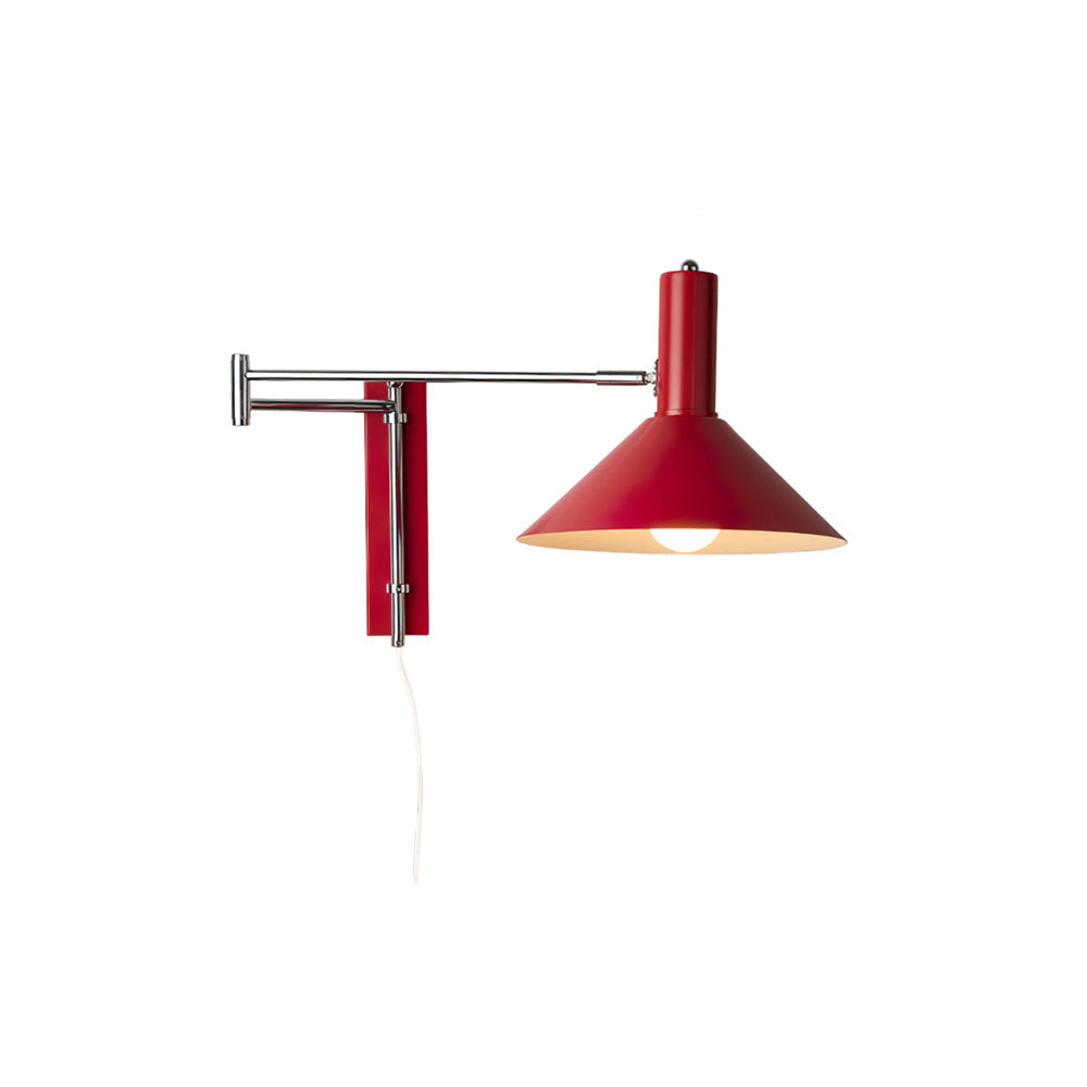 Moderne Bauhaus Schwenkbare Wandleuchte für Esstisch mit Kabel und Stecker