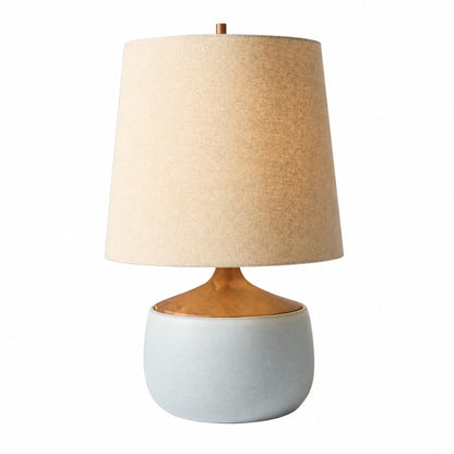 外观版权-Avero Contemporary Table Lamp - Textured Cement Design for Living Room and Office