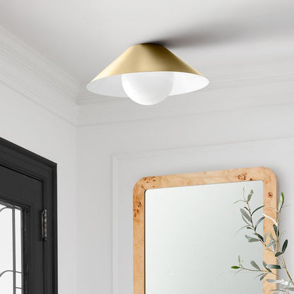 Brivana Semi-Flush Ceiling Light – Minimalist Design for Bedrooms & Living Rooms