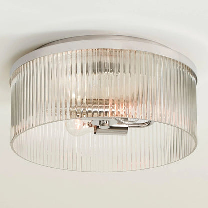 Klassische Vintage Glas Trommel Deckenleuchte für Schlafzimmer