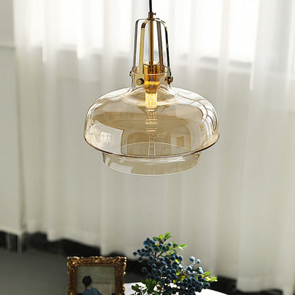 Modern Unique Shaped Fish Tank Glass Pendant Light
