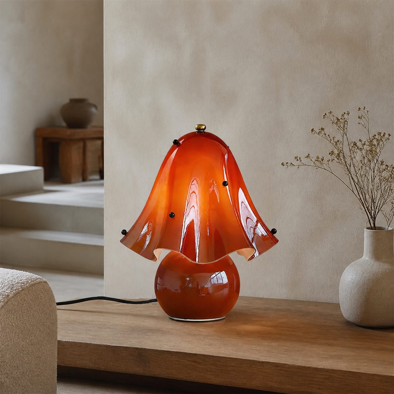 Bellina Decorative Table Lamp - Sculptural Bell Flower Shape
