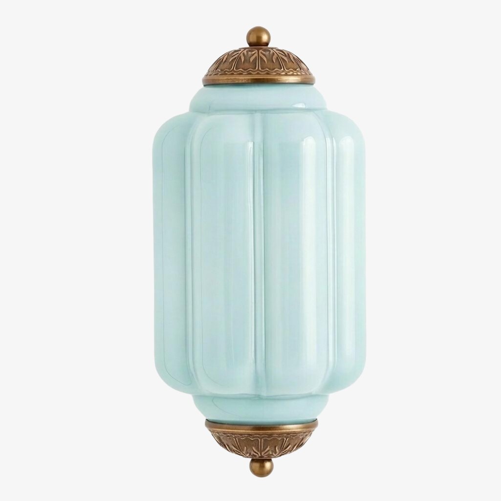 Eloise Brass Wall Sconce – Elegant Milk Glass Vintage Lighting