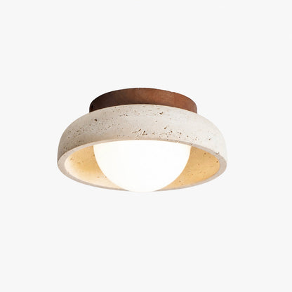 Piedra Travertine Ceiling Lamp