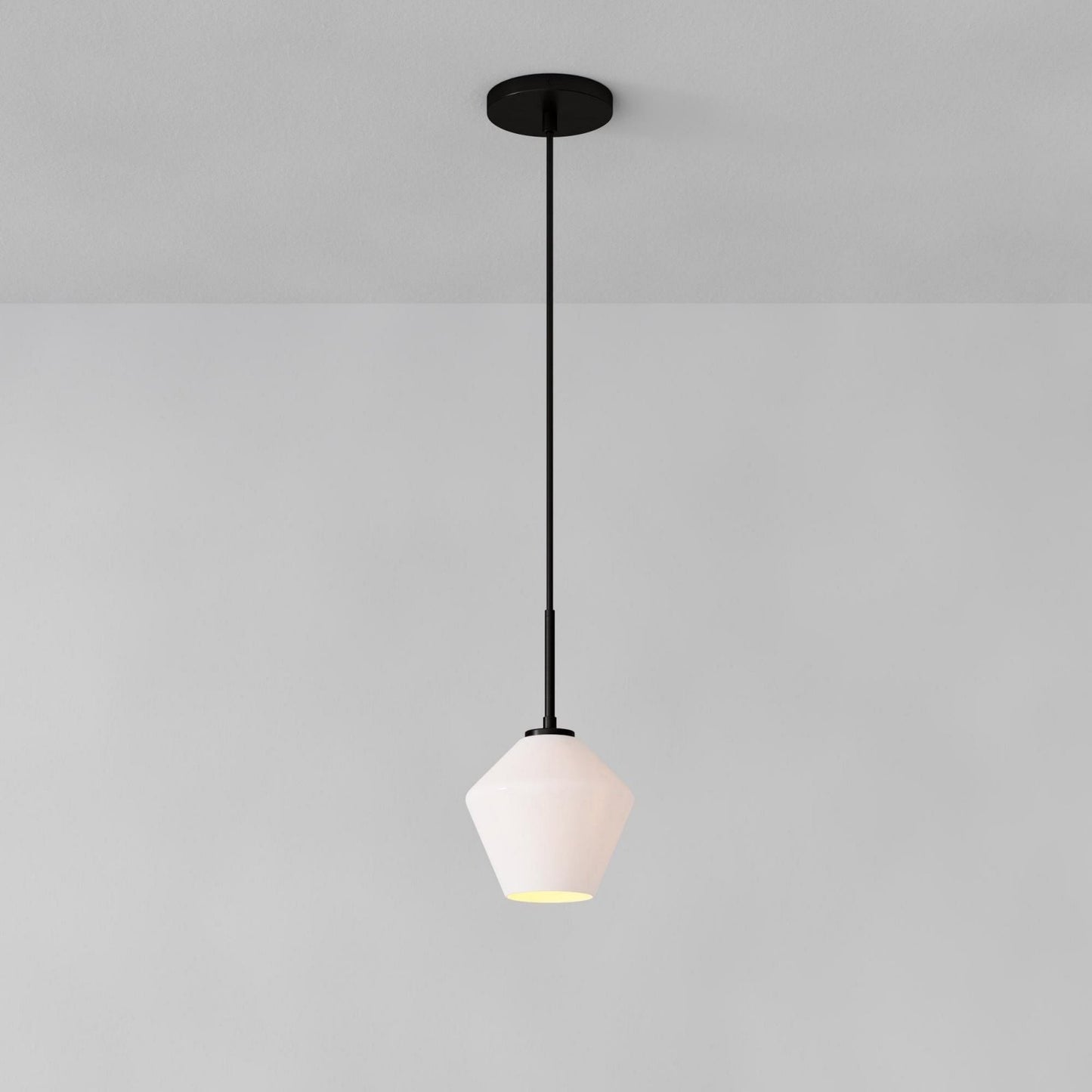 Merin Transparent Glass Sculpture Geometric Chandelier