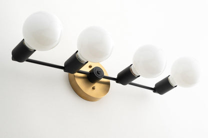 Glorica Glass Long Vanity Light - Modern Minimalist Wall Sconce Design