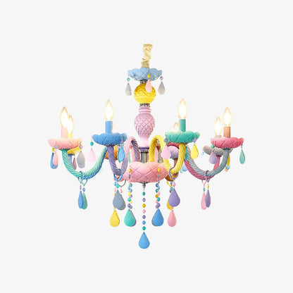 Colorful Metal Kids Room Chandelier for Bedroom