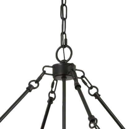 FerraLoft Geometric Cage Metal Pendant Light - Industrial Hanging Fixture for Kitchen Island