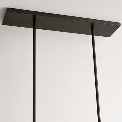 Glavira Linear-Kronleuchter aus recyceltem Glas – elegante, moderne Beleuchtung