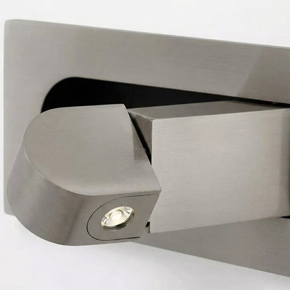Noctiqo Adjustable LED Bedside Wall Light - Contemporary Design Metal Night Lamp for Home