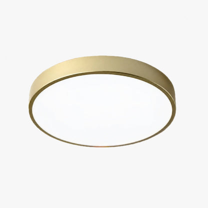 Rondi Minimalist Round LED Ceiling Light - Circular Iron Design for Living Room and Bedroom