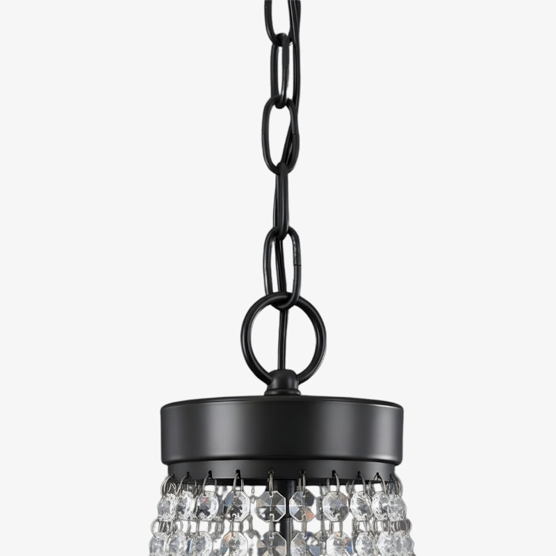 Crystallis Modern Metal Structure Crystal Chandelier - Luxury Lighting for Living Room