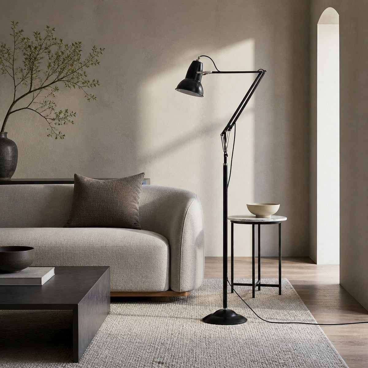 Modryx Classic Adjustable Floor Light with Refined Lines – Modern Functional Design for Home Interior Use