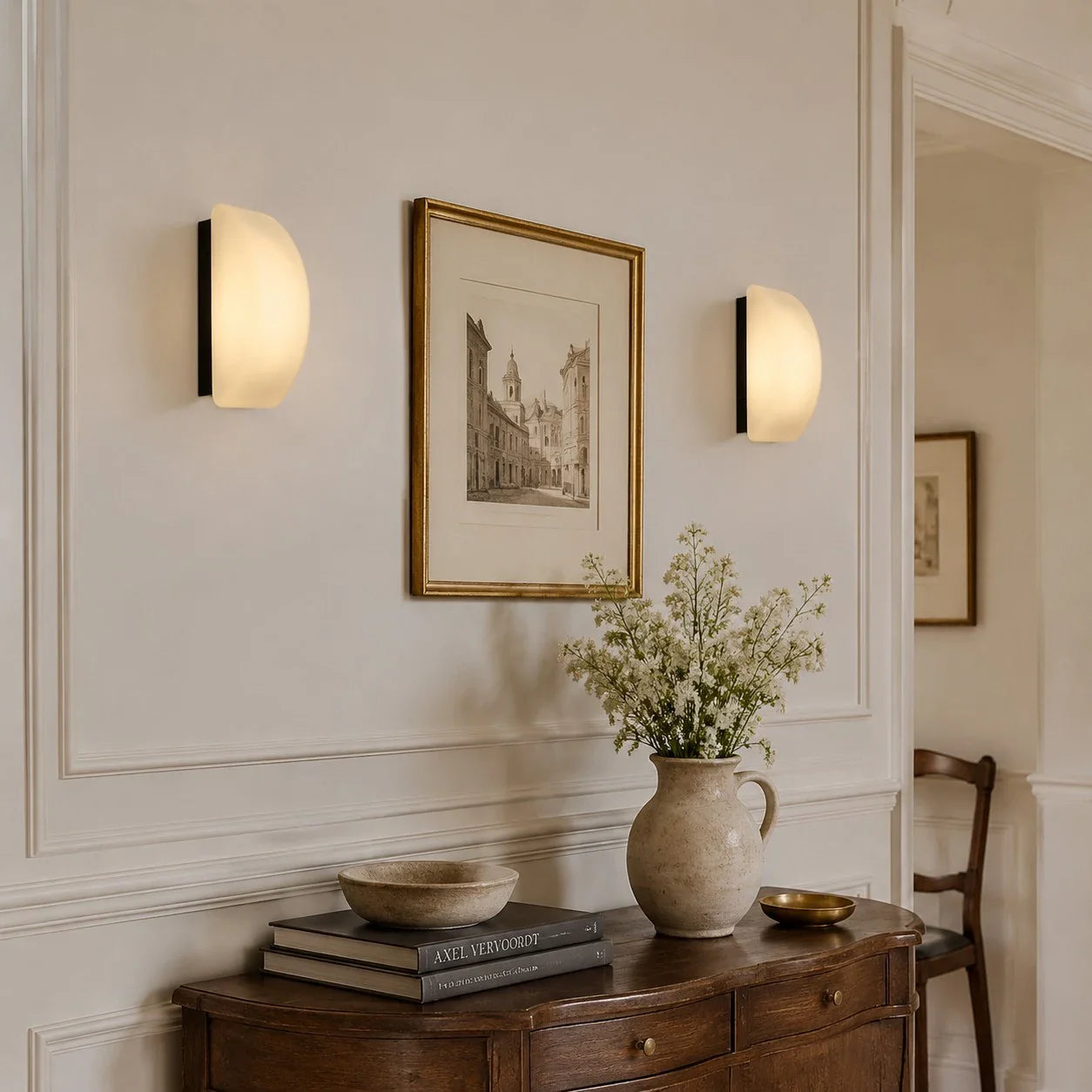 French wall decor scene