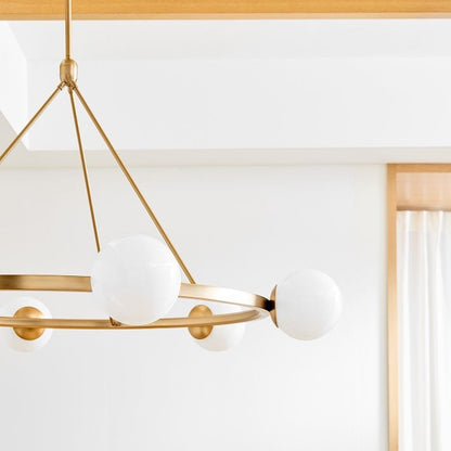 Brelia Round Light Chandelier - Modern Globe Chandelier in Stylish Design