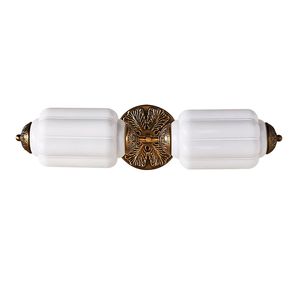 Eloise Brass Wall Sconce – Elegant Milk Glass Vintage Lighting