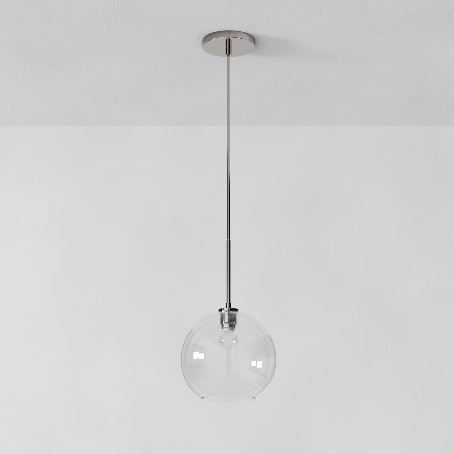 Selvion Sculptural Globe Pendant Light - Modern Glass Pendant Lamp - Sleek Design