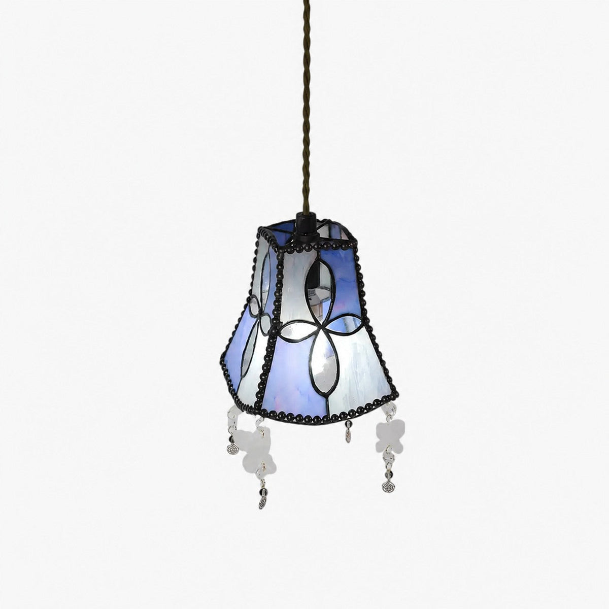 Shell Butterfly Stained Pendant Light