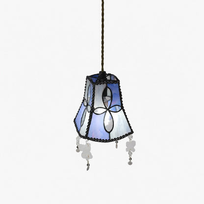 Shell Butterfly Stained Pendant Light