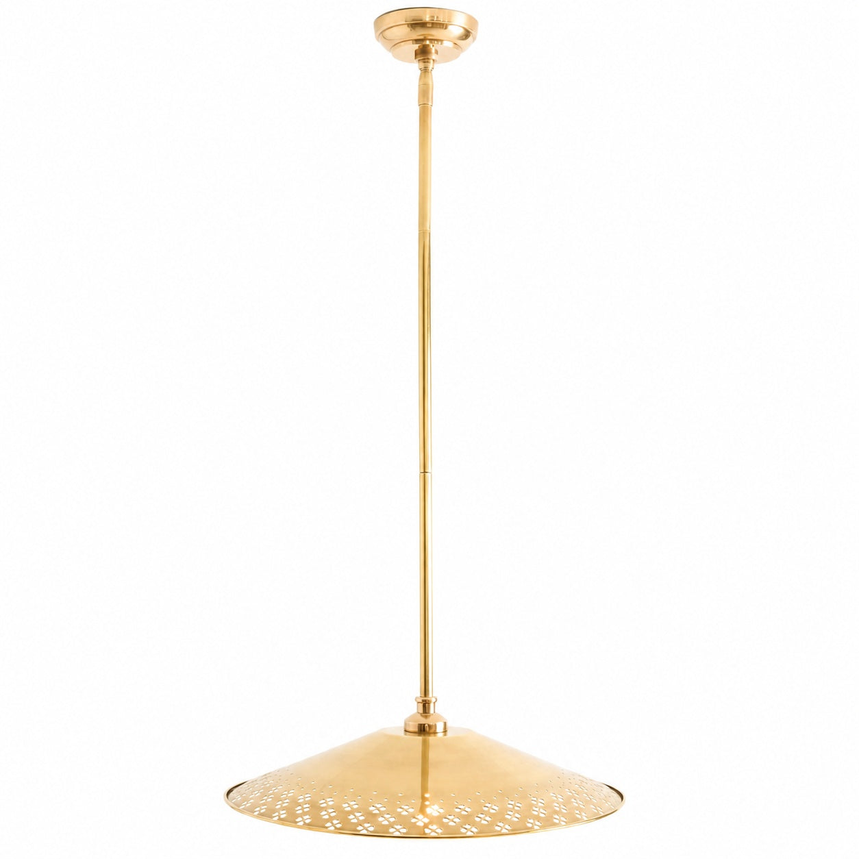Auriglow Kleeblatt Cutout Pendelleuchte – Moderne Emaille-Messing Hängelampe für Esszimmer, Küche oder Flur