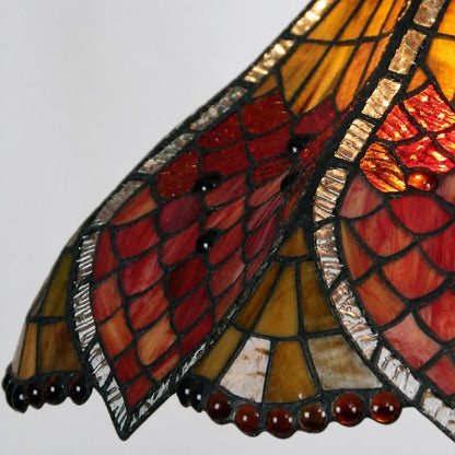 TF Orsino Decorative Tiffany Style Floor Lamp - Artistic Stained Glass Lamp for Bedroom