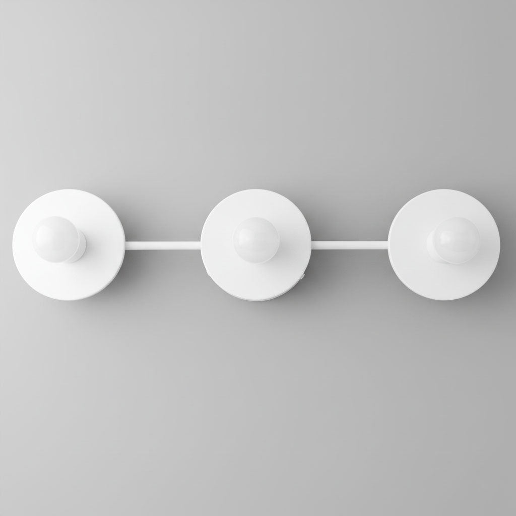 Radiro Globe Modern Spherical Glass Vanity Light – Minimalist 3-Light Fixture for Bathrooms